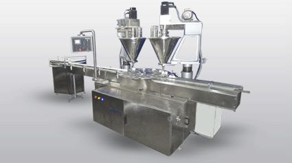 Automatic 2 Head Powder Filling Machine JET-PF60-2