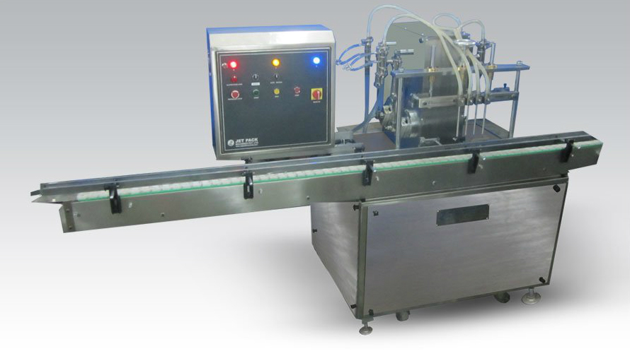 Automatic Four Head Liquid Filling Machine JET-4HD