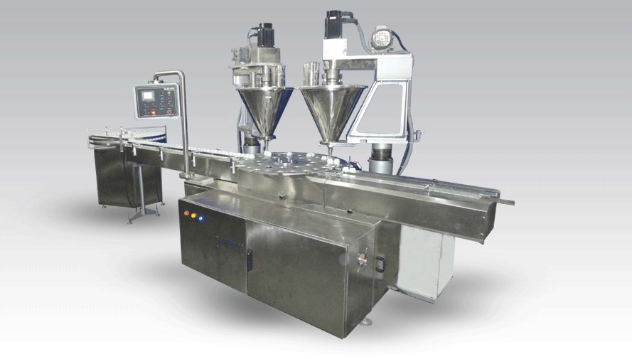 Automatic 2 Head Powder Filling Machine JET-PF60-2